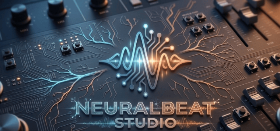NeuralBeat Studio hardware aesthetic